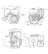 Honda GX390-QXE4 Petrol Engine – Electric Start, 13.0 Hp, 1" Shaft – Part No: GX390UT2-QX-E4-OH