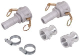 1" Aluminium Cam Lever Kit - Robust & Rapid Connection for General Fluid Transfer