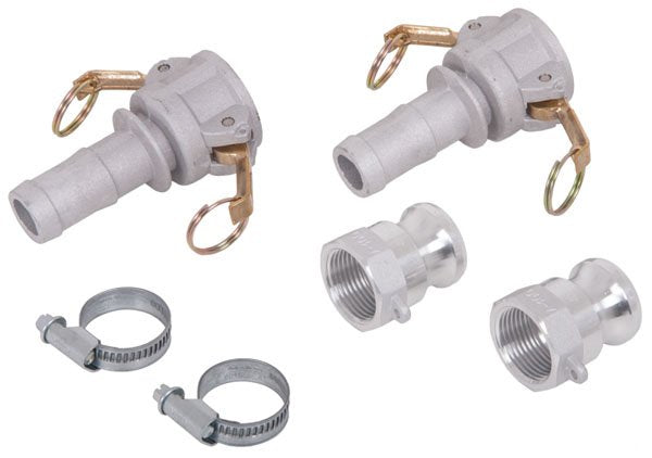 1" Aluminium Cam Lever Kit - Robust & Rapid Connection for General Fluid Transfer