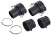 4" Polypropylene Cam Lever Kit - Lightweight & Chemical Resistant for Large Flow
