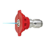 0° Red Colour Coded 11.6mm Quick Release Wash Nozzle – Pencil Jet