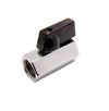 Mini Ball Valves – Low Pressure, Female x Female, 10 Bar, Chrome-Plated Brass (1/4" to 1/2")