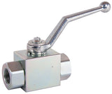 2-Way Ball Valve – 1/2" BSP, 500 Bar, Carbon Steel Body