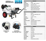 Comet MC18 120L Wheelbarrow Tank – 11.9 l/min @ 15 Bar – Honda Petrol – Part No: WBU1115P