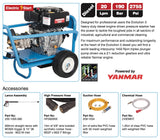 Evolution 3 20190 Diesel Pressure Washer - Electric Start, High Flow, Professional Power & Gearbox Driven