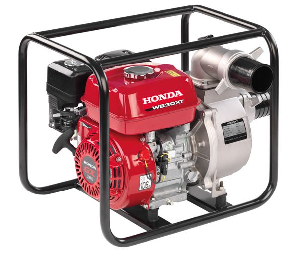 Honda WB30 Water Pump – 1100 L/min @ 23m Head, 3" Pump, GX160 Engine, Carry Frame