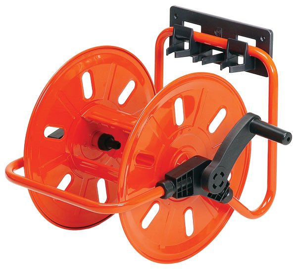 Wall/Frame Mount Manual Hose Reel - 50m Capacity for 1/2" Hose