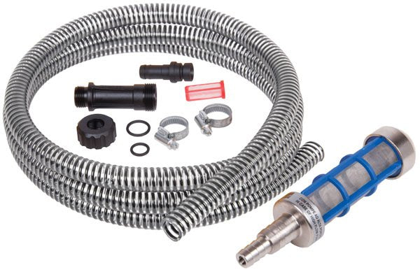 1/2" Heavy Duty Suction Filter & Hose Kit – Reinforced PVC with Interpump Inlet – 3m