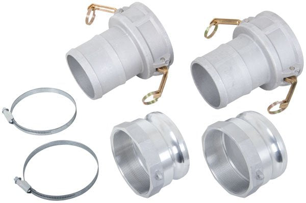 4" Aluminium Cam Lever Kit - Heavy-Duty & Rapid Connection for Large Flow