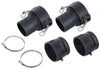 4" Polypropylene Cam Lever Kit - Lightweight & Chemical Resistant for Large Flow