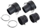 4" Polypropylene Cam Lever Kit - Lightweight & Chemical Resistant for Large Flow
