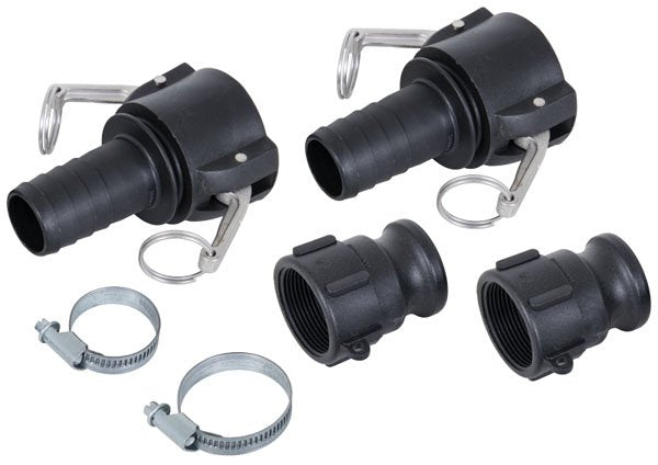 1 1/2" Polypropylene Cam Lever Kit - Lightweight & Chemical Resistant for Fluid Transfer
