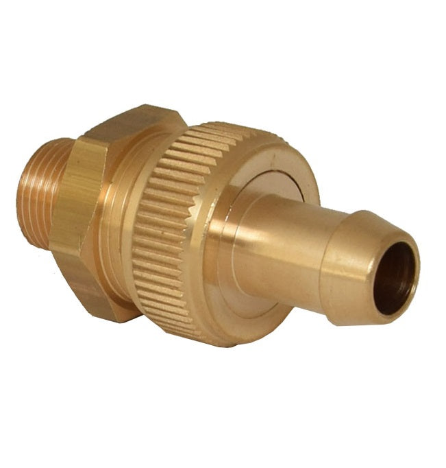 Brass Intake Strainer with Hose Tail - 1/2"M x 3/4" Tail for Pump Protection