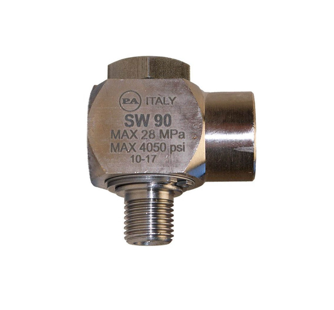SW90 Stainless Steel Swivel Coupling – 1/4″M & 3/8″M Options, 250 Bar Rated