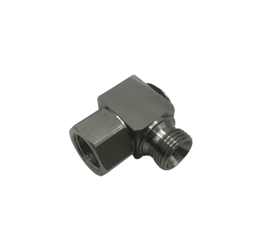 90° Stainless Steel Swivel – 1/2″M x 1/2″F, 350 Bar Rated, For Hose Reels