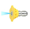 15° Yellow Colour Coded 11.6mm Quick Release Wash Nozzle – Narrow Spray