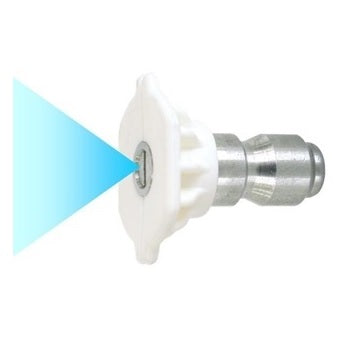 40° White Colour Coded 11.6mm Quick Release Wash Nozzle – Wide Spray