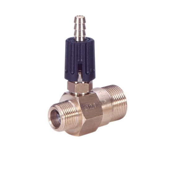 Adjustable Brass Chemical Injector – 3/8″ M x M22 M, PA, Up to 280 Bar