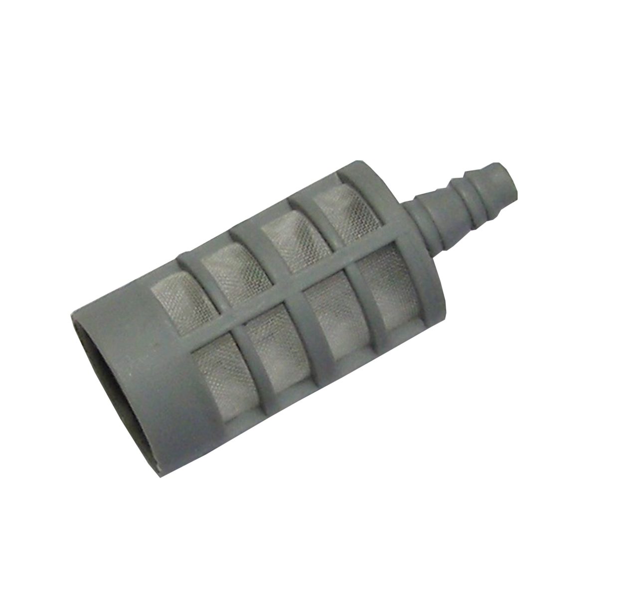 Plastic Chemical Strainer – 1/4″ (7mm) Hose Tail – 40mm Length – 23-012