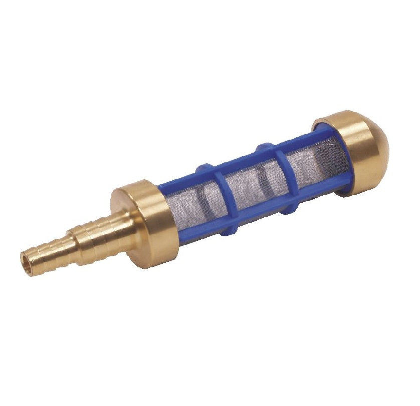 Large Brass Tank Suction Filter (400 Micron) with Non-Return Valve & Stepped Hose Tail