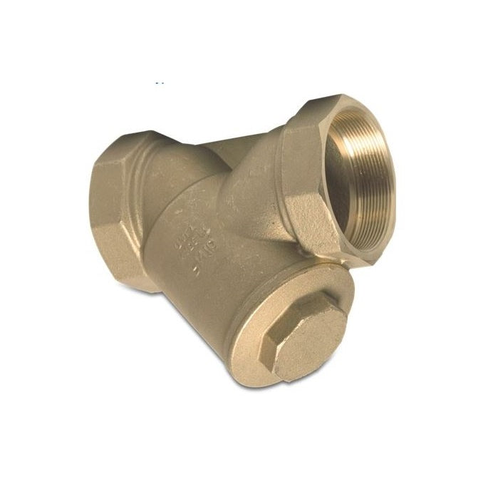 Brass Inline Y-Type Filter - 45 Mesh Stainless Steel Screen