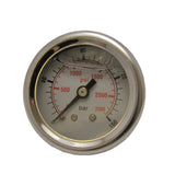 Pressure Gauge – 1/4″ Male Rear Mount, 52mm, Glycerine Filled 0–160 Bar
