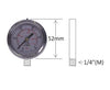 Pressure Gauge – 1/4″ Male Post Mount, 52mm Ø, 0–250 Bar