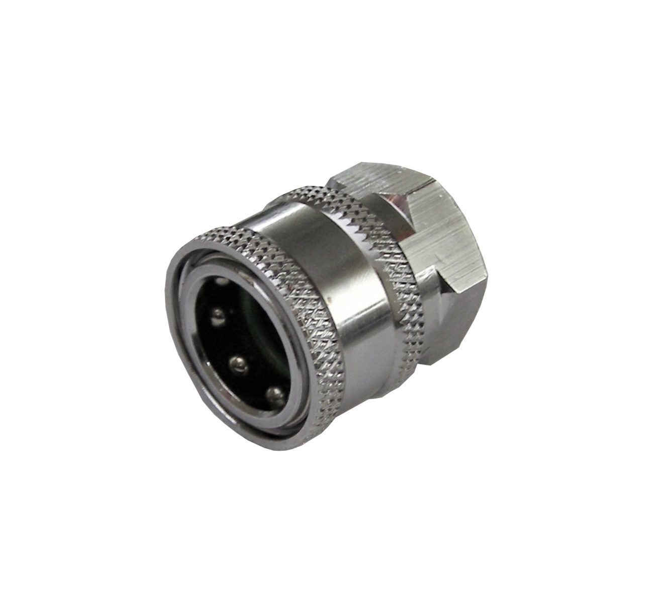 19.5mm Ø High Pressure Stainless Steel Quick Release Coupling – 3 O-Ring Type, 250 Bar Rated