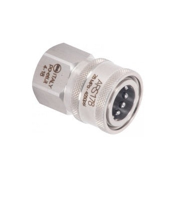 ARS178 1/2″ Female High Pressure Stainless Steel Quick Release Coupling – 17.8mm Ø, 250 Bar Rated