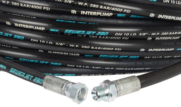 1" Pratissoli Long Life Drain Jetting Hose - 60m - 150m