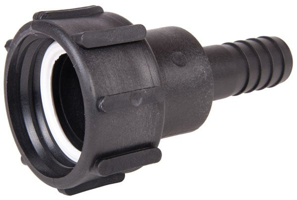 IBC Threaded Adaptor - S60x6 to 1" Hose Barb