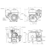 Honda GP160-QX3 Petrol Engine – 4.8 Hp, Recoil Start, 3/4" Shaft – Part No: GP160-QX
