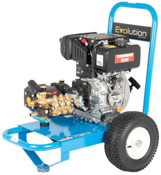 Evolution 2 15150 Diesel Pressure Washer - Gearbox-Driven Diesel Power for Versatile Heavy-Duty Cleaning