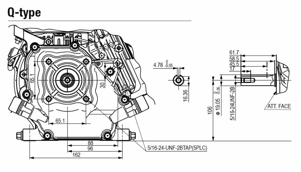 Honda GP160-QX3 Petrol Engine – 4.8 Hp, Recoil Start, 3/4" Shaft – Part No: GP160-QX