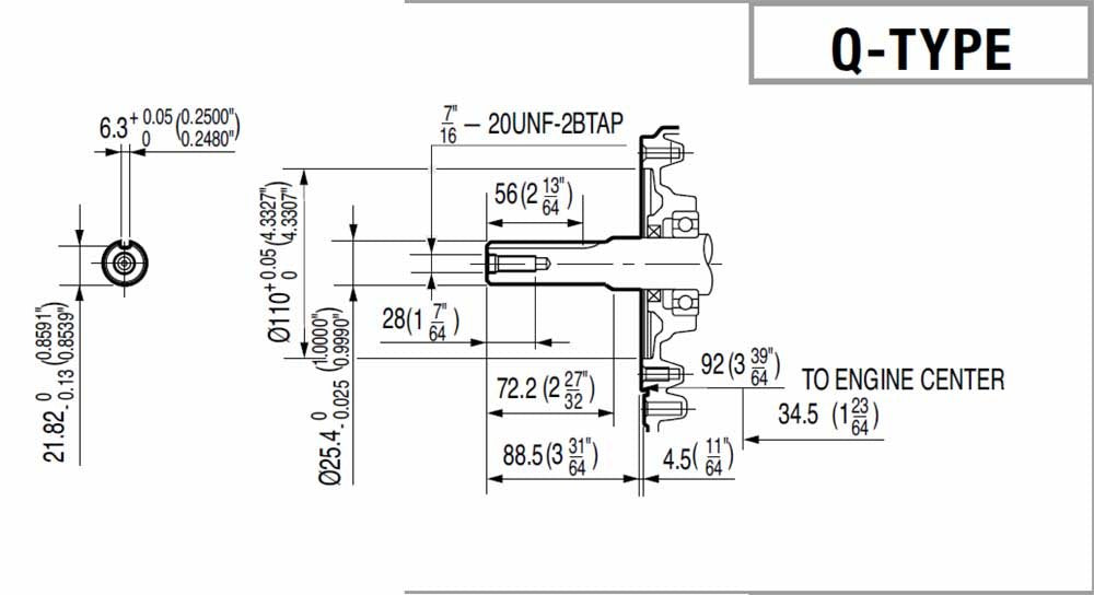 Honda GX240-QXQ4 Petrol Engine – 8.0 Hp, Recoil Start, 1" Shaft – Part No: GX240-QX