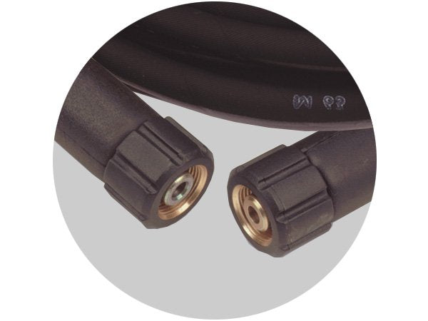 3/8" High Pressure Hose – M22 Coupler Series, 10m–50m, 250 Bar, 1-Wire Rubber, Dual M22 Female Ends