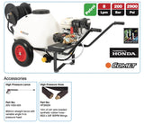 DPM Wheelbarrow Pressure Washer – 200 Bar, 8 Lpm, 120L Tank, 10m Hose – Part No: WBU8200P
