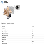 Annovi Reverberi RMV 2.5 G30 D Hollow Shaft Pump – 11 l/min @ 200 Bar – 3/4″ Shaft with Built-in Unloader