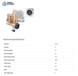 Annovi Reverberi RMV 2.5 G26 D Hollow Shaft Pump – 9 L/min @ 180 Bar – 3/4″ Shaft with Built-in Unloader