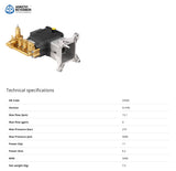 RSV 4G40 Annovi Reverberi Hollow Shaft Pump – 15.1 l/min @ 275 Bar, 1" Shaft, 3400 RPM, Built-In Unloader