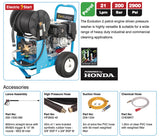 Evolution 2 21200 Petrol Pressure Washer - Electric Start, Max Flow, High Pressure & Integrated Hose Reel