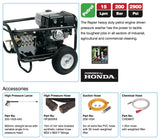 Rapier 15200 Petrol Pressure Washer - Heavy-Duty Power with Gearbox Drive for Professional Use