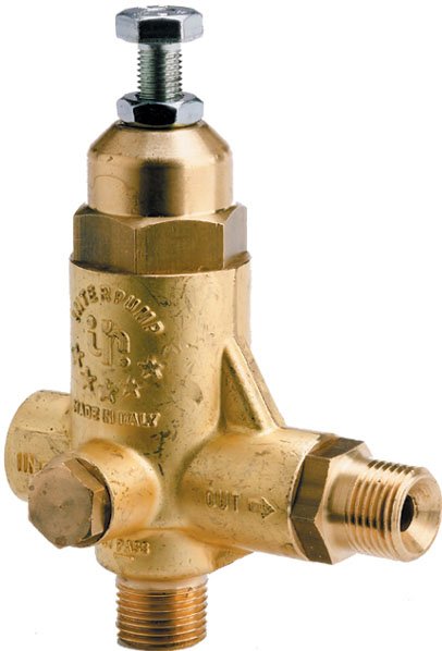 Interpump K1 Flow Sensitive Unloader Valve – 250 Bar, 9–41 LPM, 3/8" Inlet, 1/2" Outlet