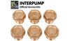 Interpump Service / Repair Kit 4 - 6x Brass Valve Caps with O Rings
