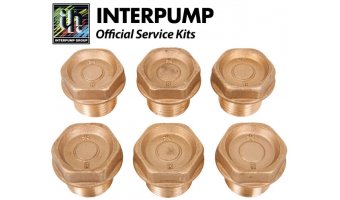 Interpump Service / Repair Kit 4 - 6x Brass Valve Caps with O Rings