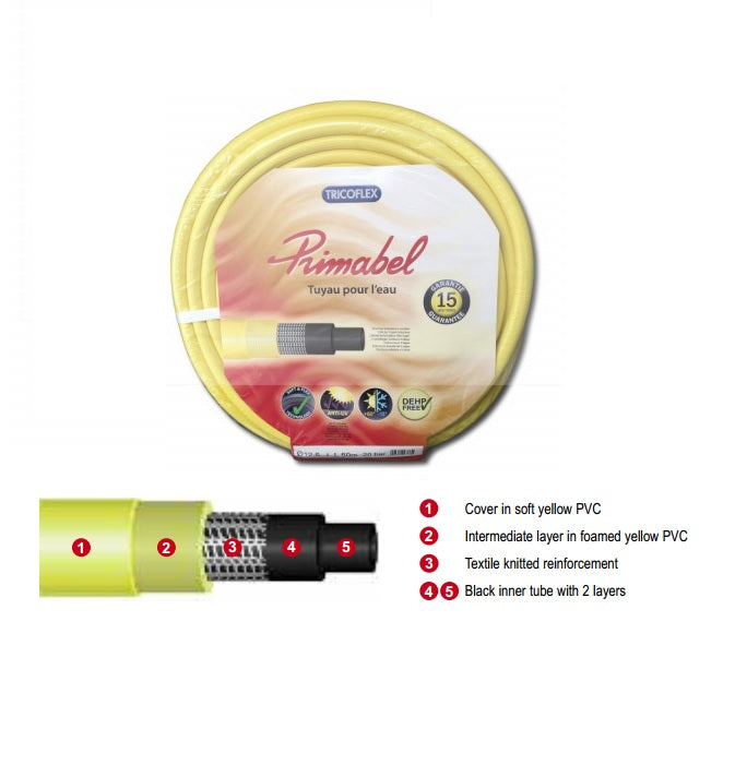 Tricoflex Primabel Hose - 1″ (25mm) ID x 37mm OD – Max 8 Bar - 25m & 50m Rolls