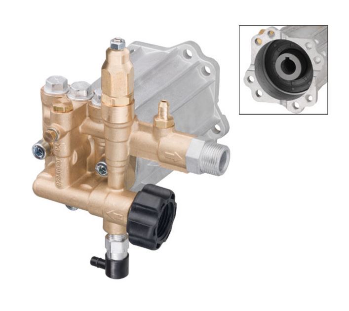 Annovi Reverberi RMV 2.5 G30 D Hollow Shaft Pump – 11 l/min @ 200 Bar – 3/4″ Shaft with Built-in Unloader