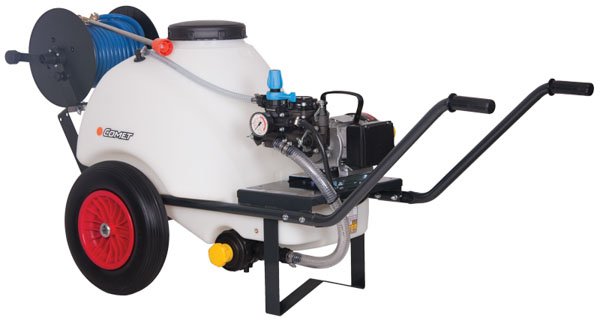 Comet MC25 120L Wheelbarrow Tank – 18.5 Lpm @ 25 Bar – 230V Motor – Part No: WBU1825E